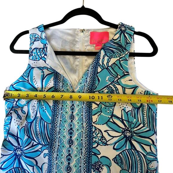 NWT Lilly Pulitzer Donna Maxi Romper Succulent Blue Popup Coronado Crab Size 2 - Picture 14 of 15